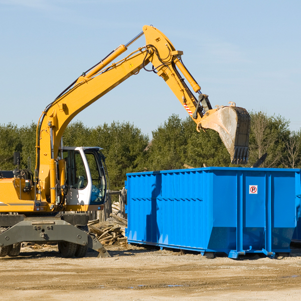 what happens if the residential dumpster is damaged or stolen during rental in Six Shooter Canyon AZ